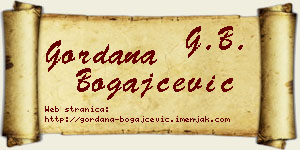 Gordana Bogajčević vizit kartica